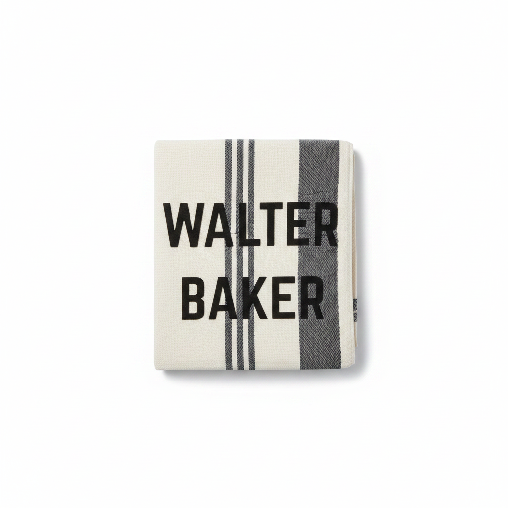 Walter Baker Cozumel Beach Towel – Cream with Black Stripeyou add