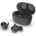 Philips TAT3215 wireless earbuds with charging case on white background
